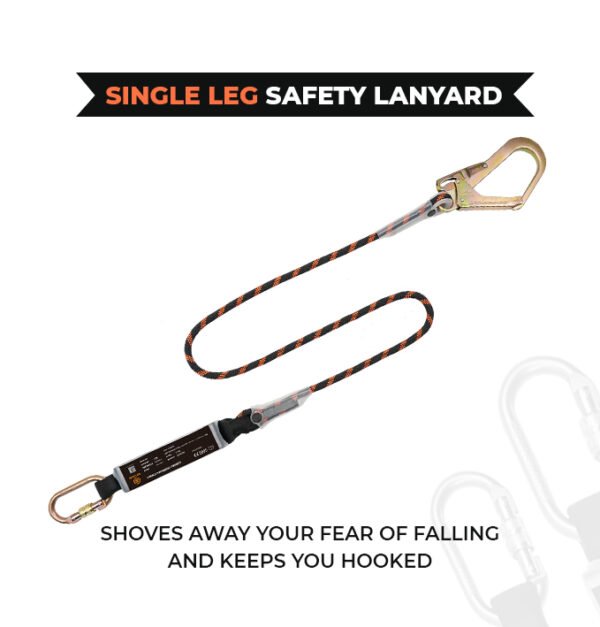 Single Leg Safety Lanyard 1.8m